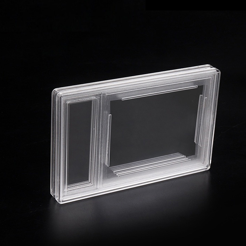 Stamp Display Protection Collection Case Box Small card 47x63mm Postage Stamp Acrylic Holder Wholesale
