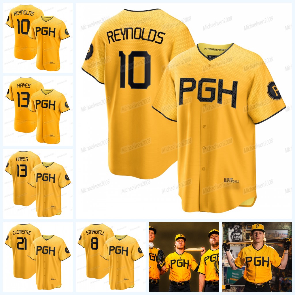 PGH Pirates 2023 City Connect Jersey Bryan Reynolds Henry Davis Hayes Mccutchen Roberto Clemente Mitch Keller Paul Skenes Connor Joe Ji Hwan Bae Cruz Jerseys, Men cool base
PGH Pirates 2023 City Connect Jersey Bryan Reynolds Henry Davis Hayes Mccutchen Roberto Clemente Mitch Keller Paul Skenes Connor Joe Ji Hwan Bae Cruz Jerseys, Men cool base