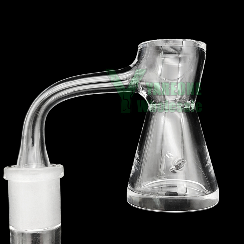 Hourglass Beaker Auto Spinner Quartz Banger Full Weld Beveled Edge 10mm 14mm Tourbillon Spinning Thick Victoria Banger Nails Great Heat Retention YAREONE