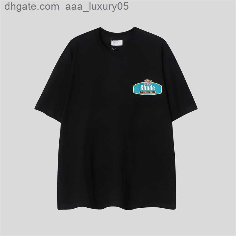 Designer Fashion Clothing Tees TShirts Rhude Tiffany Color Matching Printed Pure Cotton T-shirt Men's Street Handsome Short Sleeve Half Sleeve Top Tops Streetwear, Black
Designer Fashion Clothing Tees TShirts Rhude Tiffany Color Matching Printed Pure Cotton T-shirt Men's Street Handsome Short Sleeve Half Sleeve Top Tops Streetwear, Black