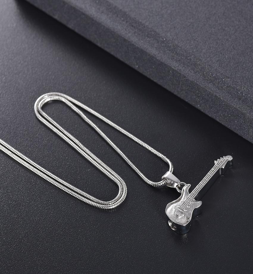 h11728 Silver Electronic Guitar Cremation Jewelry For Ashes Pendant Engravable Stainless Steel Memorial Urn Necklace For Women 9439400
h11728 Silver Electronic Guitar Cremation Jewelry For Ashes Pendant Engravable Stainless Steel Memorial Urn Necklace For Women 9439400