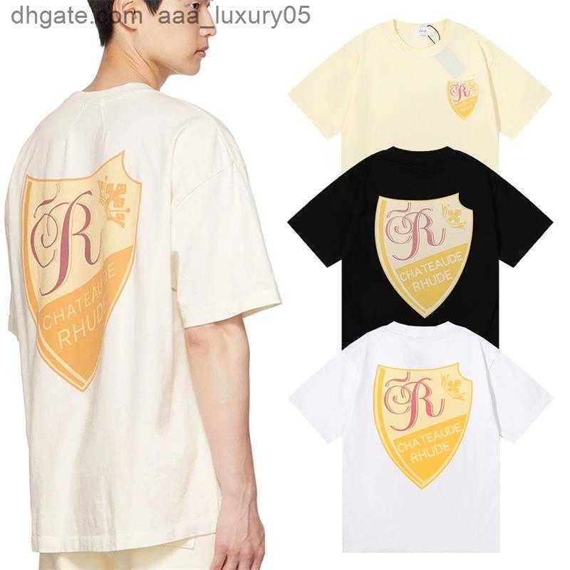 Designer Fashion Clothing Tees Hip hop TShirts American Trend Brand Rhude Shield Letter Printing men women Couples Pure Cotton Street Hip Hop Casual T-shirt, White
Designer Fashion Clothing Tees Hip hop TShirts American Trend Brand Rhude Shield Letter Printing men women Couples Pure Cotton Street Hip Hop Casual T-shirt, White