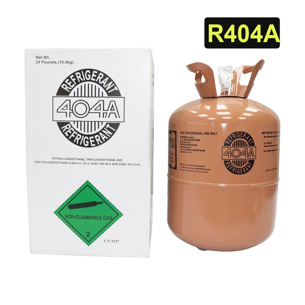 Freon Refrigerant R404A R-404 24 Lb HVAC/R New Factory Sealed for Air Conditioners US STOCK Fasting shipping
Freon Refrigerant R404A R-404 24 Lb HVAC/R New Factory Sealed for Air Conditioners US STOCK Fasting shipping