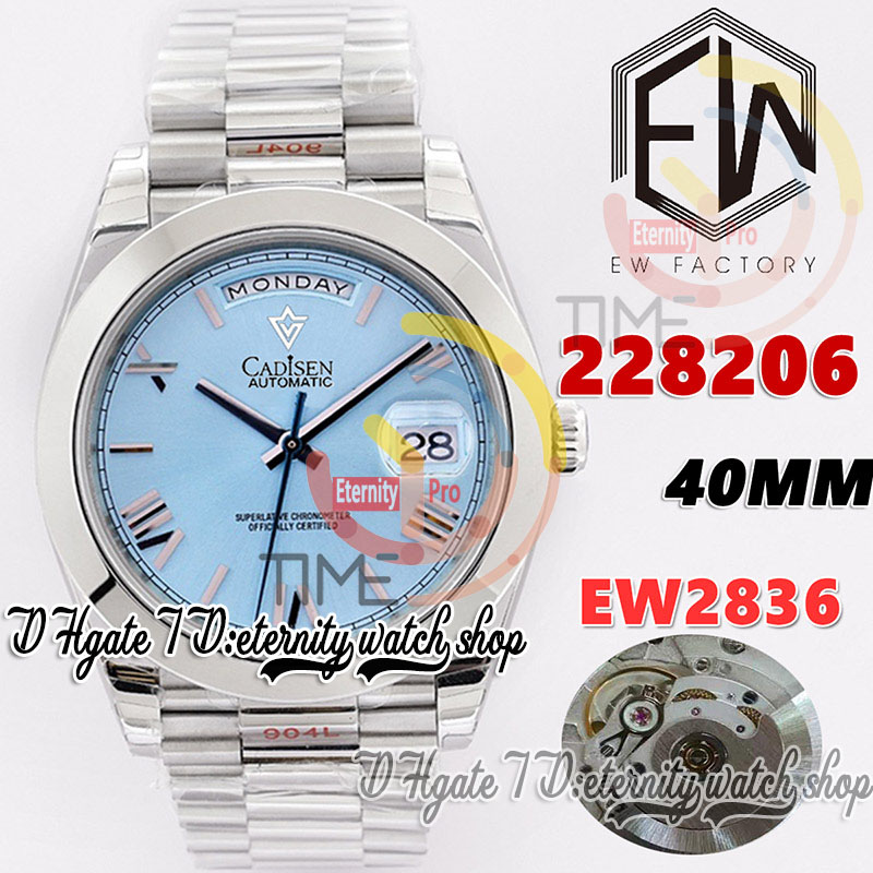 EWF V3 ew228206 A2836 Automatic Mens Watch 40MM Polished Bezel Ice Blue Dial Roman Markers 904L Stainless Bracelet With Same Serial Warranty Card eternity Watches, Watch waterproof cost
EWF V3 ew228206 A2836 Automatic Mens Watch 40MM Polished Bezel Ice Blue Dial Roman Markers 904L Stainless Bracelet With Same Serial Warranty Card eternity Watches, Watch waterproof cost