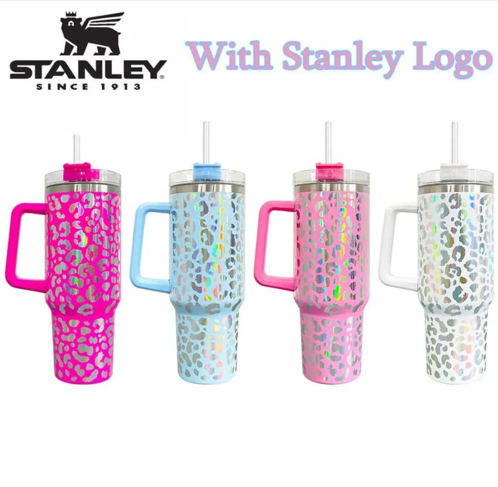 Stanley 40oz Holographic Leopard Tumbler Cups With Handle Lid Straws Big Capacity Beer Car Mugs Vacuum Insulated Drinking Water Bottles With Logo FY5719 0622
Stanley 40oz Holographic Leopard Tumbler Cups With Handle Lid Straws Big Capacity Beer Car Mugs Vacuum Insulated Drinking Water Bottles With Logo FY5719 0622