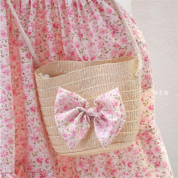 Girls' Short Sleeve Dress 2023 Summer New Children's Fragmented Flower Baby Princess Dress GC2184