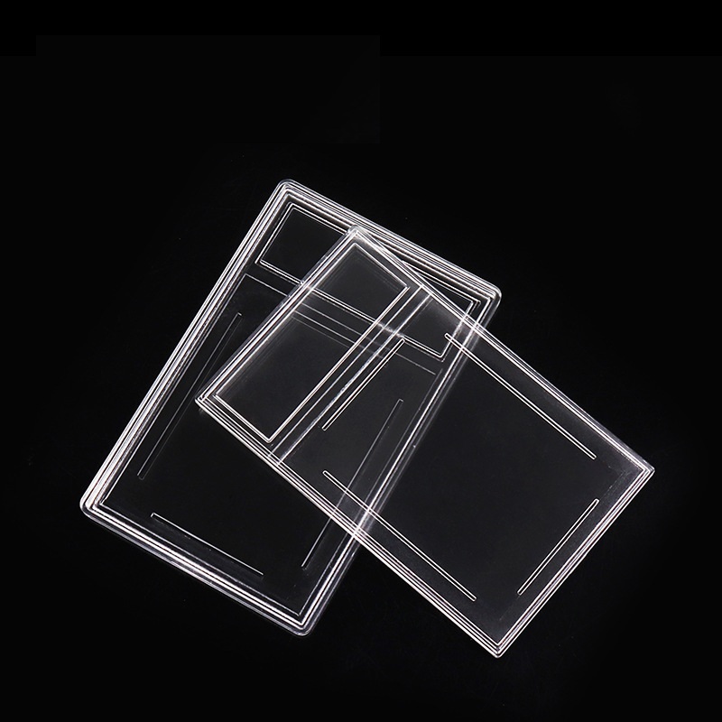 Stamp Display Protection Collection Case Box Small card 47x63mm Postage Stamp Acrylic Holder Wholesale