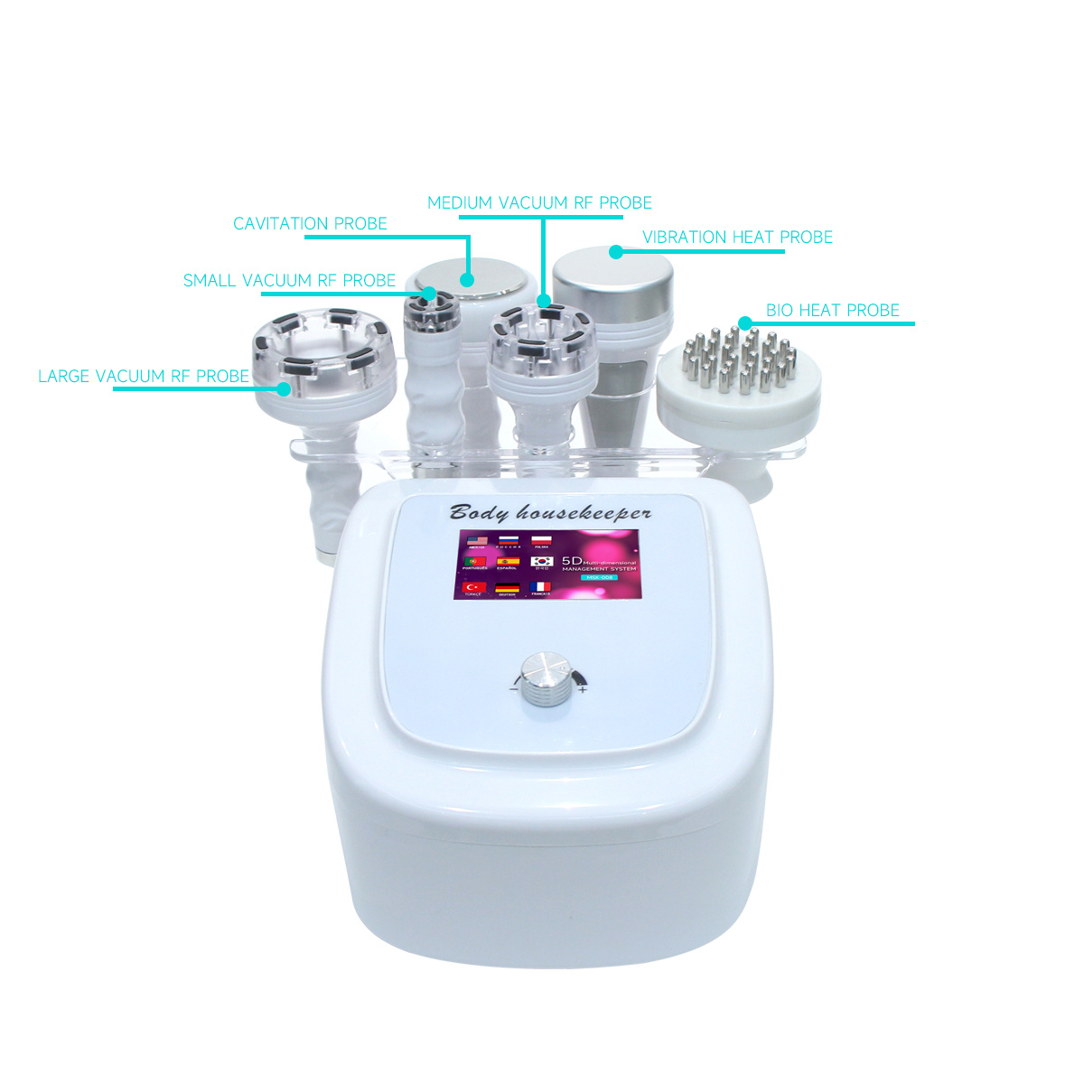 6 in 1 80K Lipo Cavitation RF Ultrasonic Vacuum Body Slimming Sculpting Machine Face Massager Facial Beauty Health Device