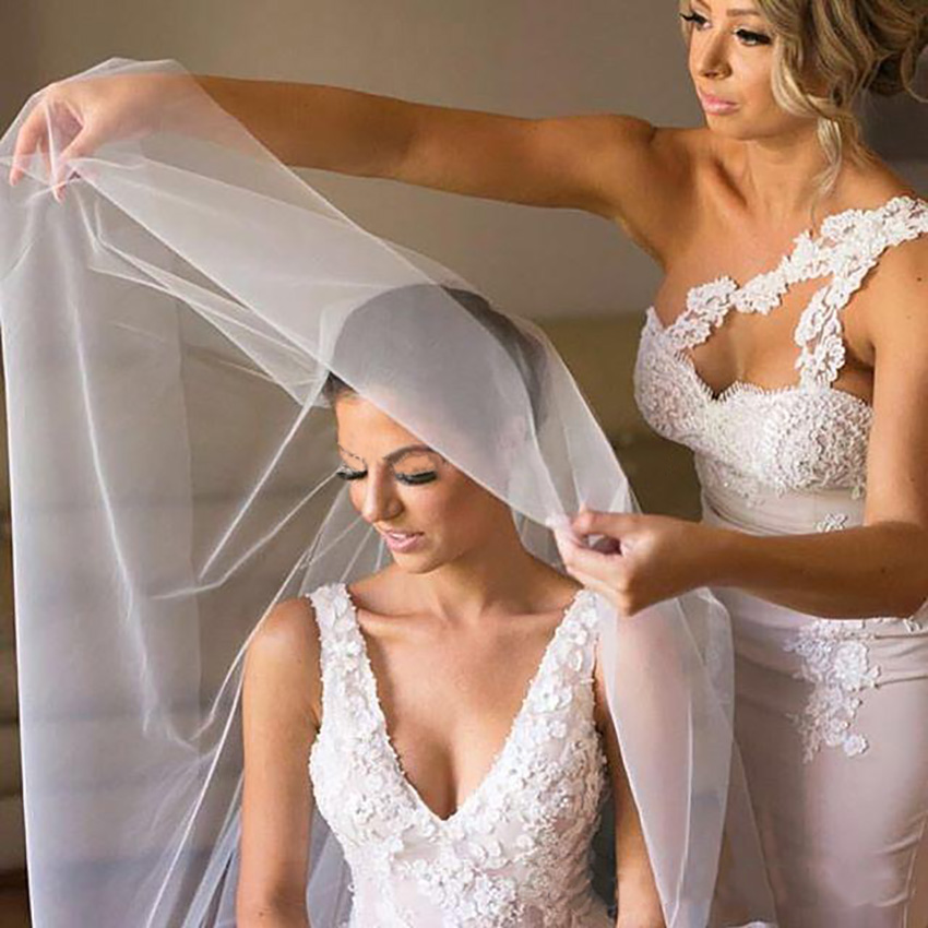 New Mermaid Bridesmaid Dresses 2023 Elegant One Shoulder Appliques Lace Satin Backless Long Cheap Evening Dresses Wedding Guest Dresses