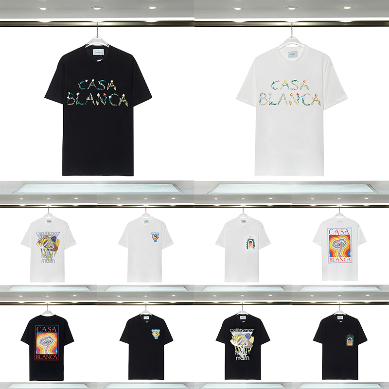 Casablanca Mens designer tshirt summer luxurys TShirt Hip Hop womens printing insert short sleeve cotton casual tee classics, Contrast color
Casablanca Mens designer tshirt summer luxurys TShirt Hip Hop womens printing insert short sleeve cotton casual tee classics, Contrast color