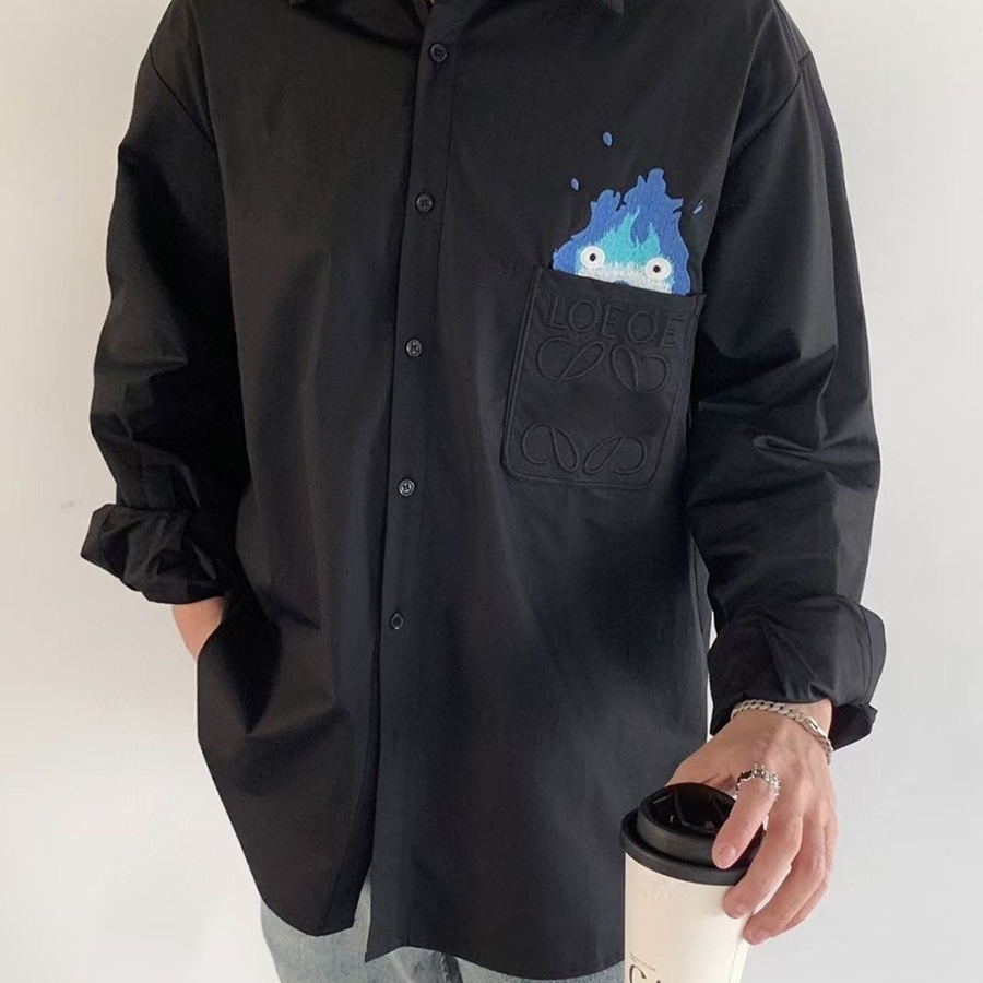 Mens Casual Shirts Woman Graphic Long Sleeve Tees Designer Fashion Embroidery Shirt Classic Loose Tops Man Breathable Clothing 23FW, Blue
Mens Casual Shirts Woman Graphic Long Sleeve Tees Designer Fashion Embroidery Shirt Classic Loose Tops Man Breathable Clothing 23FW, Blue