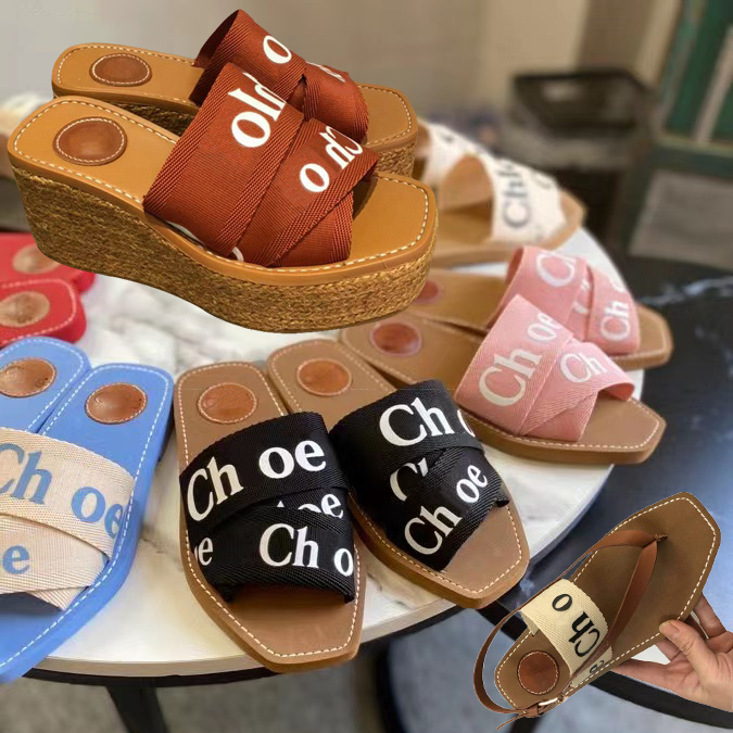 Designer Woody Slider thicken Slippers Lady's Slippers Mules Flat Canvas Lettering Fabric Leather Sole Flip Flops Women's Summer Outdoor Shoes With box, Slippers b6
Designer Woody Slider thicken Slippers Lady's Slippers Mules Flat Canvas Lettering Fabric Leather Sole Flip Flops Women's Summer Outdoor Shoes With box, Slippers b6