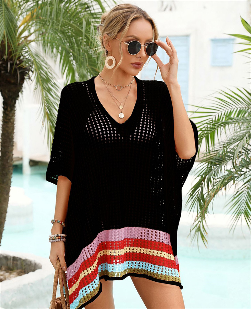 2023 New Beach Cover Ups for Swimwear Women Stripped Beachwear White Split Knit Pink Cover Up Summer Sun Dress on The Sea, Color 4
2023 New Beach Cover Ups for Swimwear Women Stripped Beachwear White Split Knit Pink Cover Up Summer Sun Dress on The Sea, Color 4