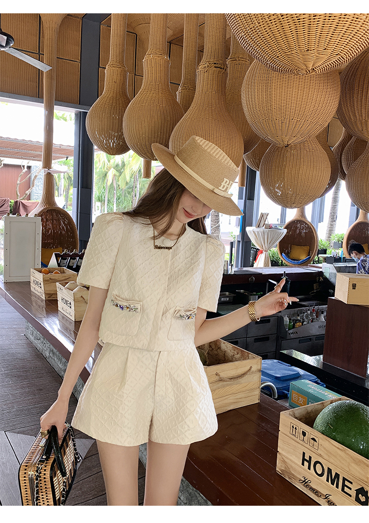 Two Piece Dress White Women's Ruffles 2 Piece Set Elegant Lady Elegant Pants Suits Summer Casual Belt Blazer Blouse Elastic Waist Shorts Outfits 