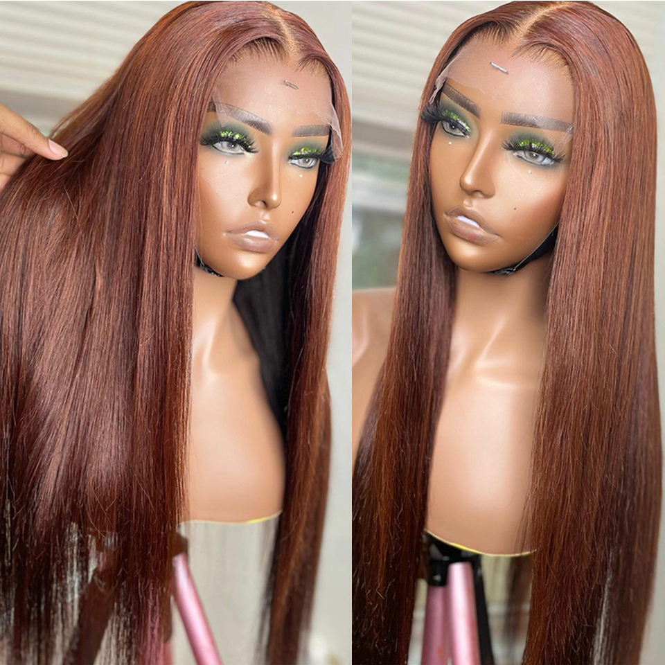 13x4 Lace Front Human Hair Wigs Brazilian Wigs Brown Color Lace Frontal Wigs For Black Women PrePlucked Human Hair, Light brown
13x4 Lace Front Human Hair Wigs Brazilian Wigs Brown Color Lace Frontal Wigs For Black Women PrePlucked Human Hair, Light brown