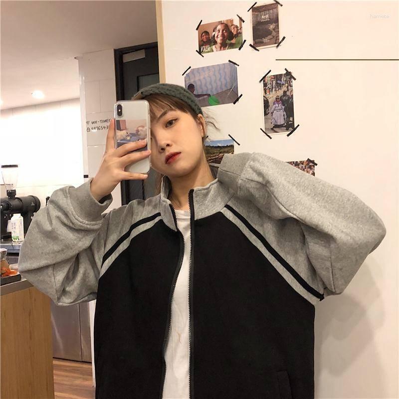 Women's Hoodies Spring And Autumn Women's Zip-Up Hoodless Sweatshirt Stand-Up Collar Thin Long Sleeve Fat 200Kg Baseball Jacket Loose, Black
Women's Hoodies Spring And Autumn Women's Zip-Up Hoodless Sweatshirt Stand-Up Collar Thin Long Sleeve Fat 200Kg Baseball Jacket Loose, Black