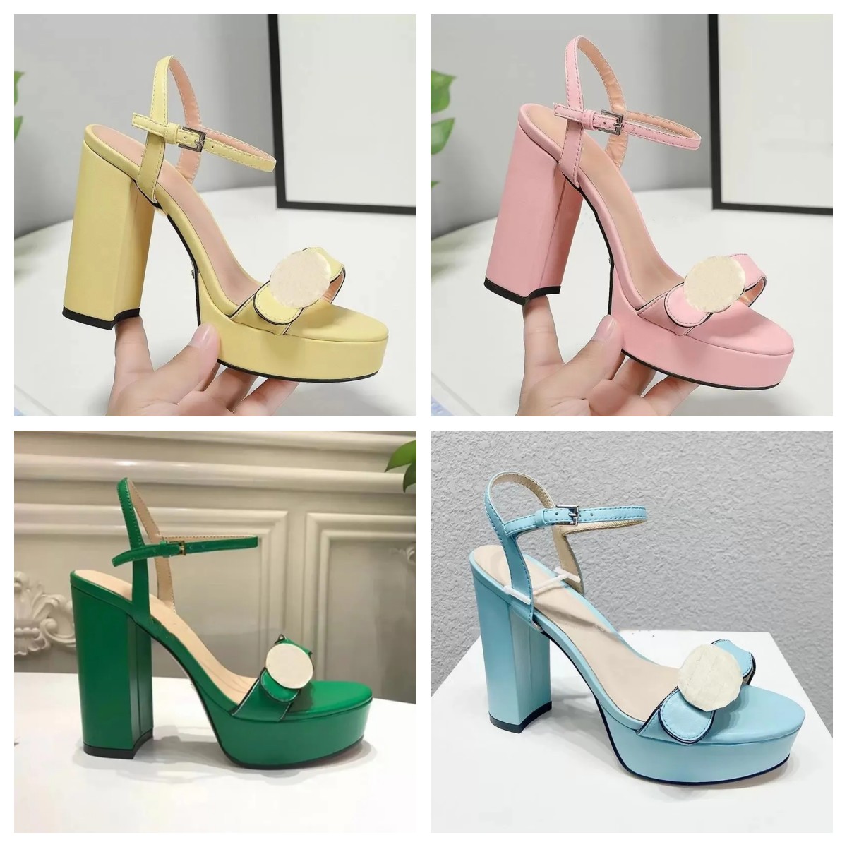 Women's sandals, new design shoes, leather vintage high heels, outdoor vintage waterproof platform, flat bottom, beach platform, candy color, anti-slip 36-41
Women's sandals, new design shoes, leather vintage high heels, outdoor vintage waterproof platform, flat bottom, beach platform, candy color, anti-slip 36-41