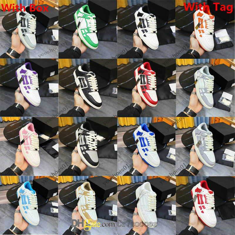 Top Men 2023 Low Designer Women Shoes Skel Bones Hi Leather Sneakers Luxury Skeleton Blue Red Black Green Gray Pink couple casual Mens Womens Sports Trainers, Color - 6
Top Men 2023 Low Designer Women Shoes Skel Bones Hi Leather Sneakers Luxury Skeleton Blue Red Black Green Gray Pink couple casual Mens Womens Sports Trainers, Color - 6