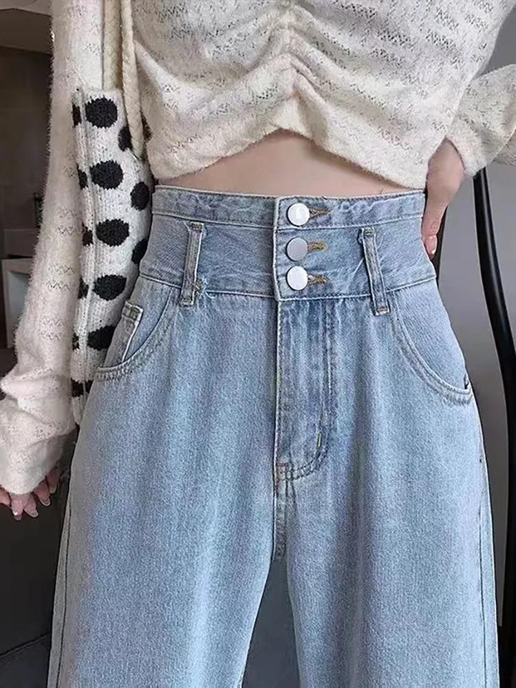 Women's Jeans Classic S-5xl Three Buttons Wide Leg Spring Autumn High Waist Slim Straight Trousers 2023 Casual Streetwear Women's Denim, Vintage blue
Women's Jeans Classic S-5xl Three Buttons Wide Leg Spring Autumn High Waist Slim Straight Trousers 2023 Casual Streetwear Women's Denim, Vintage blue