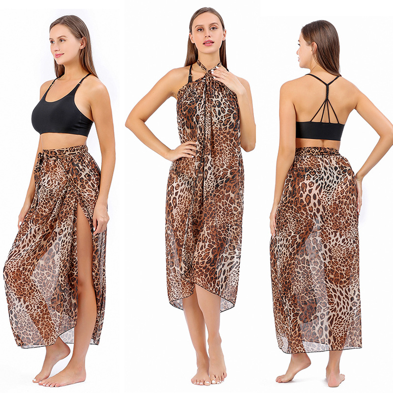 Summer Women Beach Dresses Bikini Cover-ups Chiffon Leopard Printed Sunscreen Beachwear Bathing Clothing Swimwears Cover
Summer Women Beach Dresses Bikini Cover-ups Chiffon Leopard Printed Sunscreen Beachwear Bathing Clothing Swimwears Cover