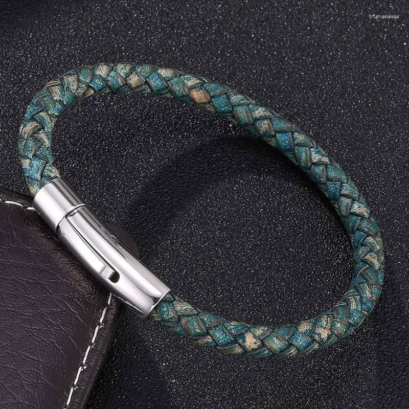 Charm Bracelets 2023 Men Leather Bracelet Fashion Silver Stainless Steel Button Neutral Accessories Hand-woven Jewelry Gifts PD0241 Raym22
Charm Bracelets 2023 Men Leather Bracelet Fashion Silver Stainless Steel Button Neutral Accessories Hand-woven Jewelry Gifts PD0241 Raym22