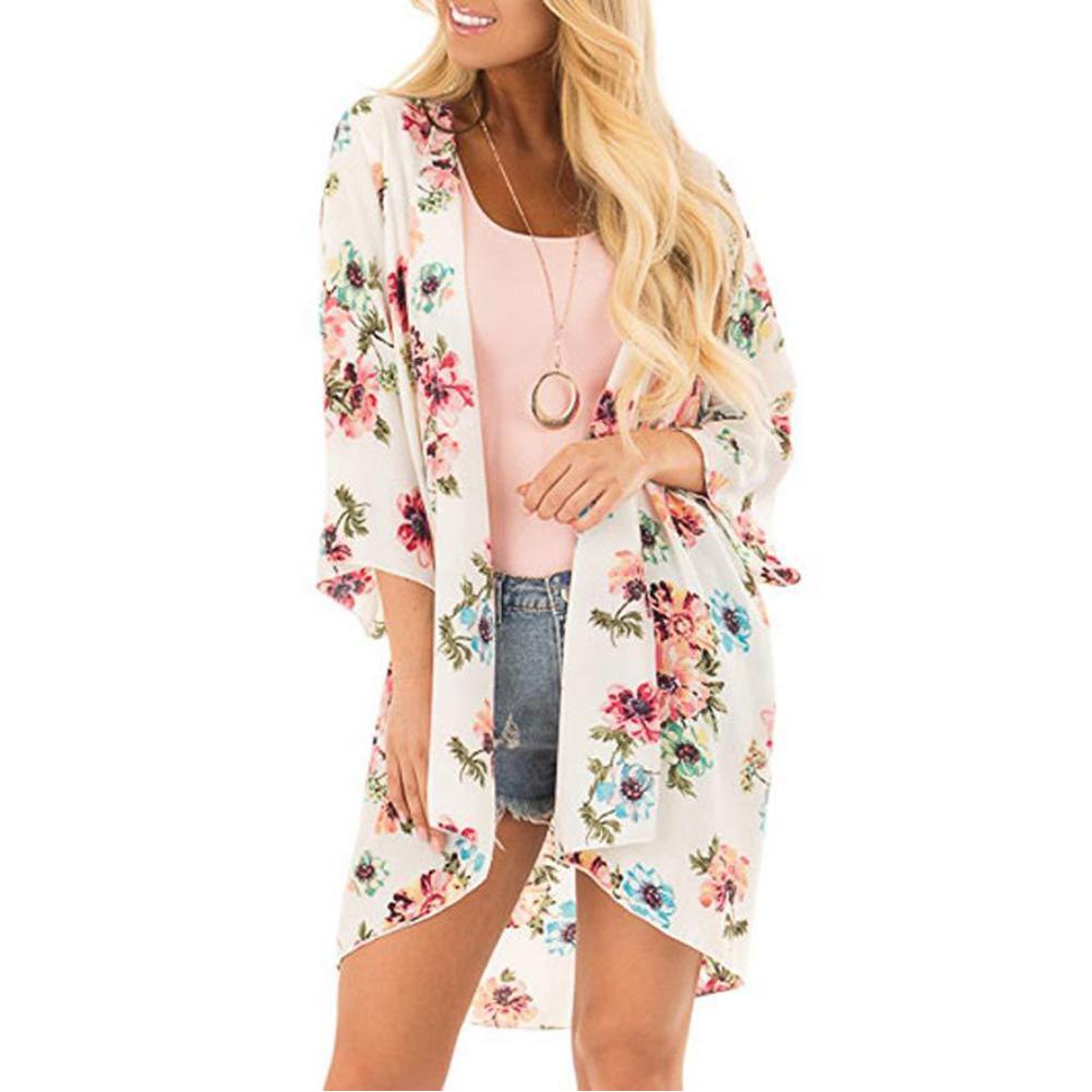 Women Floral Leopard Print Half Sleeve Shawl Chiffon Kimono Beach Cardigan Bikini Cover Up Wrap Beachwear Outdoor Anti-UV, Dark gray
Women Floral Leopard Print Half Sleeve Shawl Chiffon Kimono Beach Cardigan Bikini Cover Up Wrap Beachwear Outdoor Anti-UV, Dark gray
