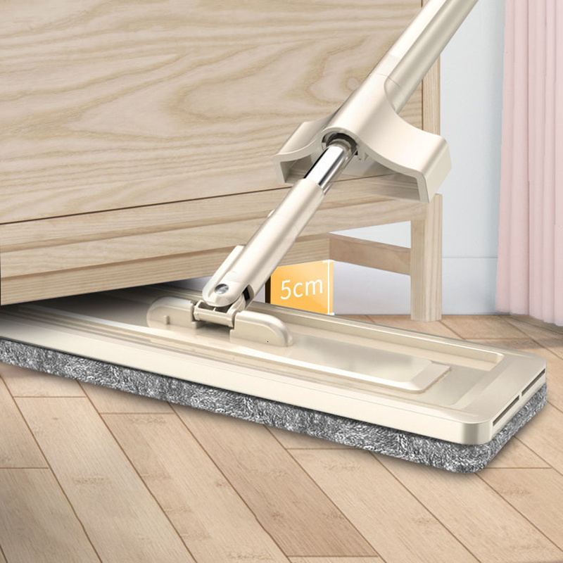 Mops Magic Self-Cleaning Squeeze Mop Microfiber Spin And Go Flat Mop For Washing Floor Home Cleaning Tool Bathroom Accessories Set 230621