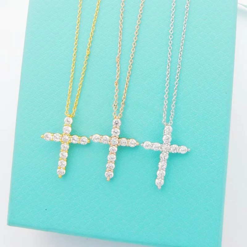High quality classic women's cross necklace fashion designer pendant for girls' Valentine's Day gift with box
High quality classic women's cross necklace fashion designer pendant for girls' Valentine's Day gift with box
