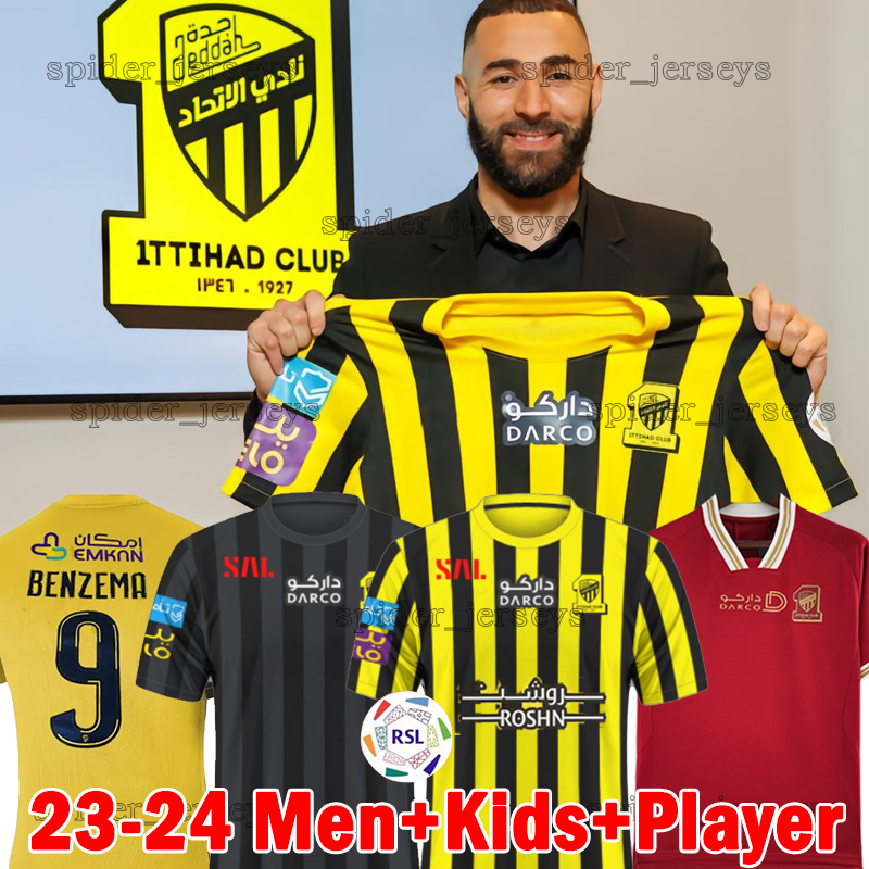 22 23 BENZEMA Al Ittihad FC club Soccer Jerseys 2023 Kante Fans Player Version Football Shirt Hamdallah Romarinho Camara Costa Coronado Hegazy Men Kids Kits Uniforms, Yidihade 22-23 third
22 23 BENZEMA Al Ittihad FC club Soccer Jerseys 2023 Kante Fans Player Version Football Shirt Hamdallah Romarinho Camara Costa Coronado Hegazy Men Kids Kits Uniforms, Yidihade 22-23 third