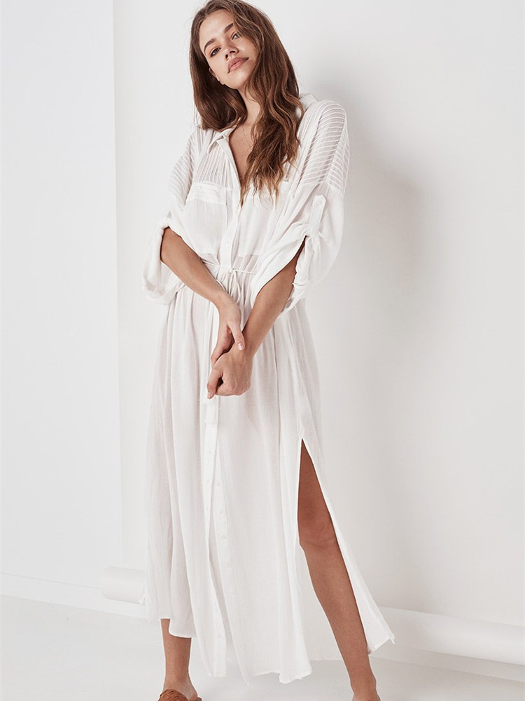 Beach Dress Women White Shirt Tunic Turn Down Collar Summer Kaftan Swimsuit Cover Up for Swimwear 2022 New Elegant, White beach shirt
Beach Dress Women White Shirt Tunic Turn Down Collar Summer Kaftan Swimsuit Cover Up for Swimwear 2022 New Elegant, White beach shirt