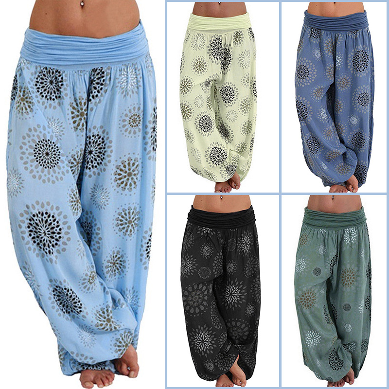 2021 Fashion Harem Pants Women's Casual Summer Loose Trousers Female Baggy Boho Printed Pants Ladies Hippy High Waist Pants, Deep blue
2021 Fashion Harem Pants Women's Casual Summer Loose Trousers Female Baggy Boho Printed Pants Ladies Hippy High Waist Pants, Deep blue