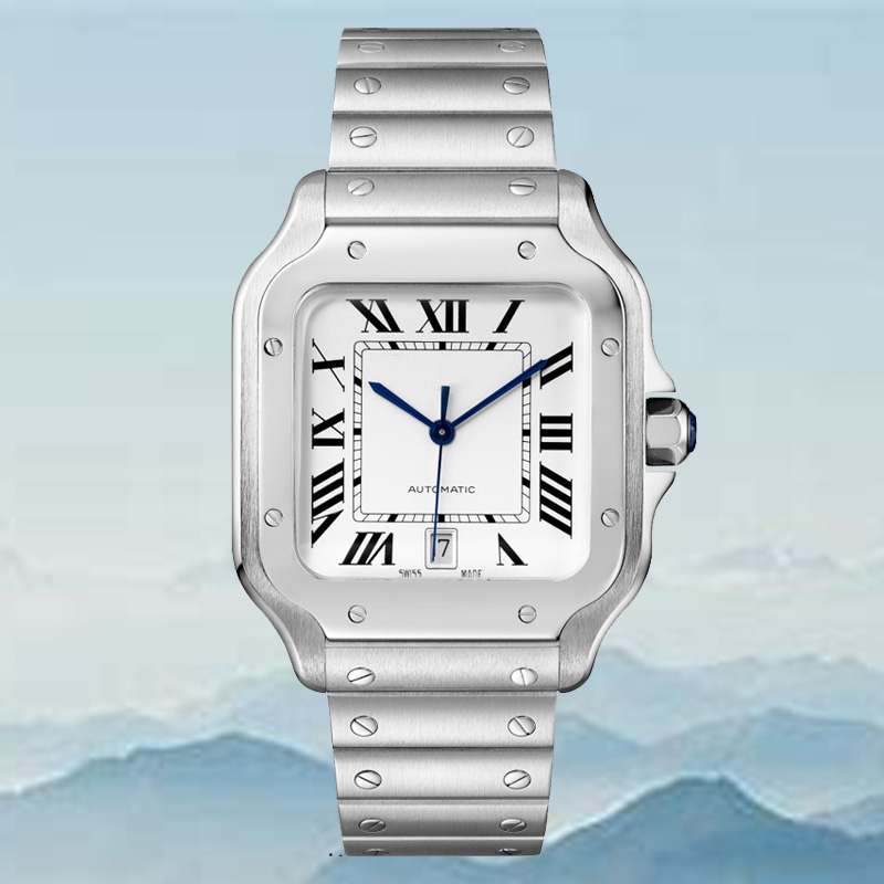 NEW Wristwatches Men's Automatic Watch with Premium Stainless Steel, Blue Dial, Sapphire Lens, and Deep Waterproofing
