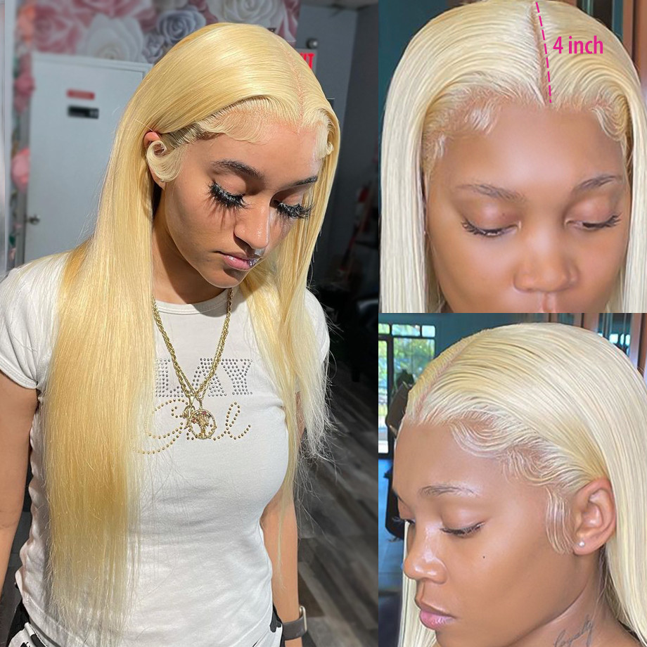 613 Blonde Transparent Lace Front Human Hair Wigs Straight Hair Lace Frontal Human Hair For Women
613 Blonde Transparent Lace Front Human Hair Wigs Straight Hair Lace Frontal Human Hair For Women