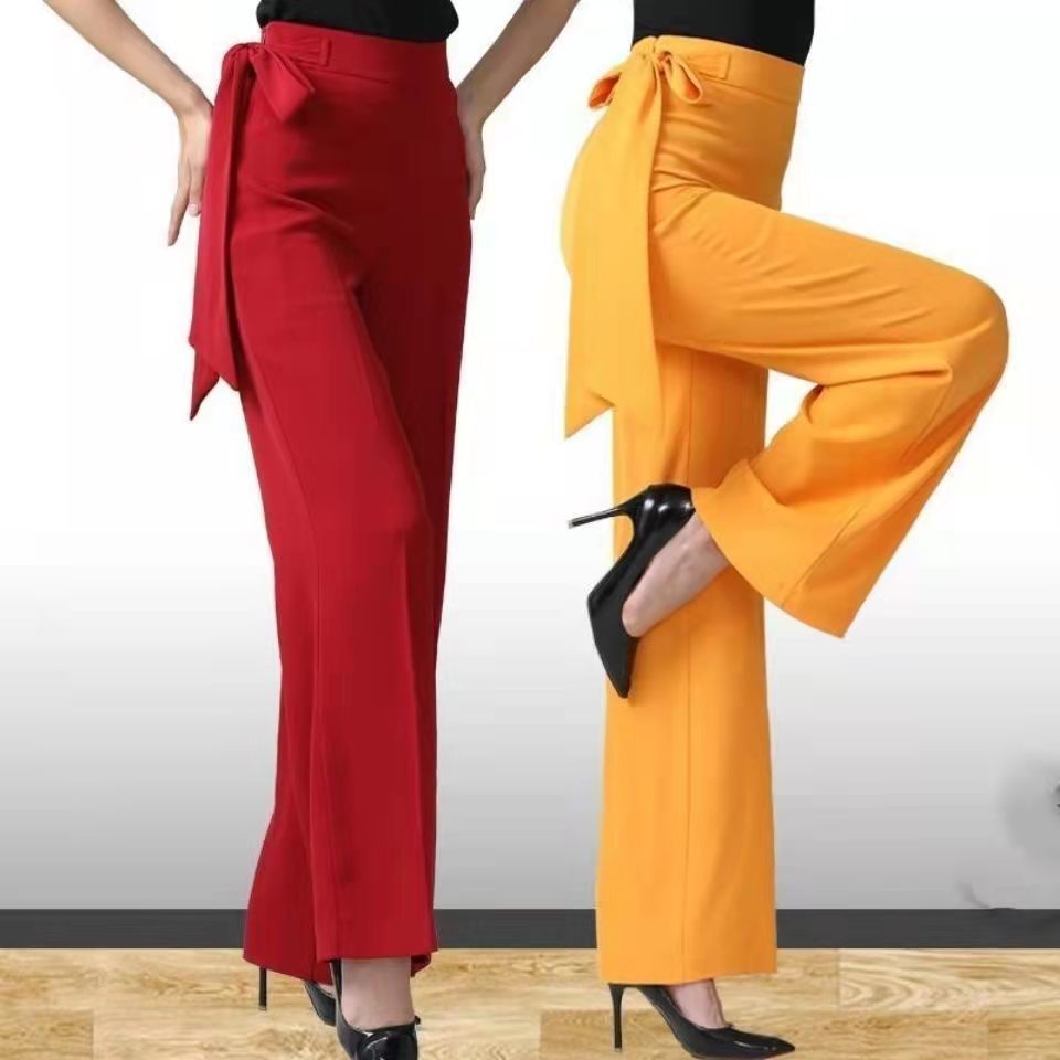 Big Size Women Fashion Oversize Pants Ribbon Bow All-match Spring Autumn New High Waist Elastic Female Casual Solid Trousers, Yellow
Big Size Women Fashion Oversize Pants Ribbon Bow All-match Spring Autumn New High Waist Elastic Female Casual Solid Trousers, Yellow