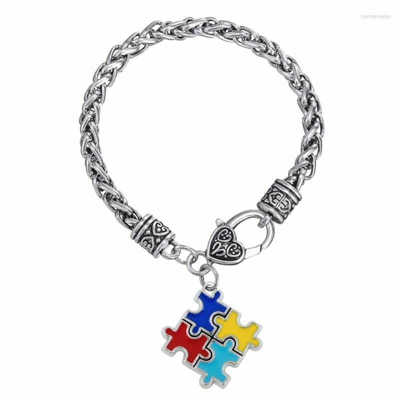 Charm Bracelets Fashion For Women Men Metal Autism Awareness Puzzle Autistic Bracelet & BanglesCharm Raym22
Charm Bracelets Fashion For Women Men Metal Autism Awareness Puzzle Autistic Bracelet & BanglesCharm Raym22