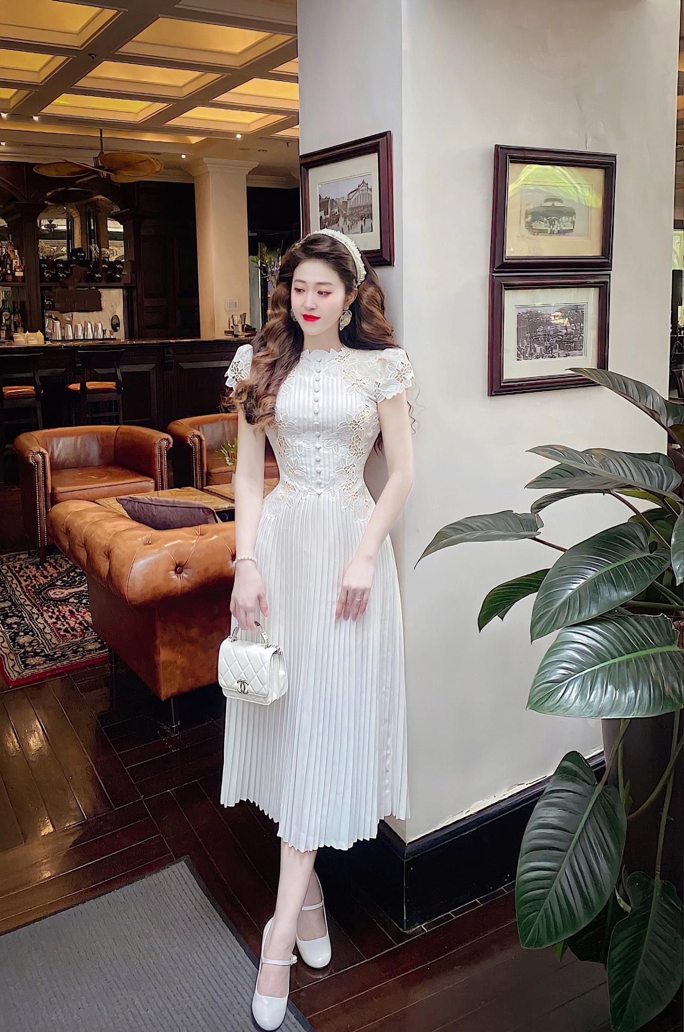 Casual Dresses Women Summer White Dress Runway Fashion Sleeveless Flower Embroidery Button Elegant Long Party Vestidos