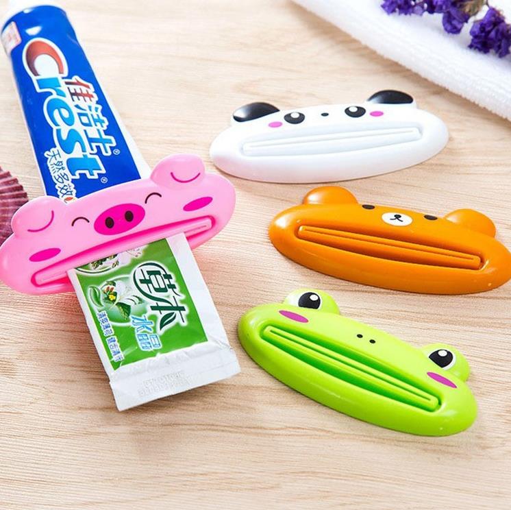 Cute Kitchen Accessories Bathroom Multi-function Tool Cartoon Toothpaste Squeezer Gadget Useful Home Tools Bathroom Decor SN4398