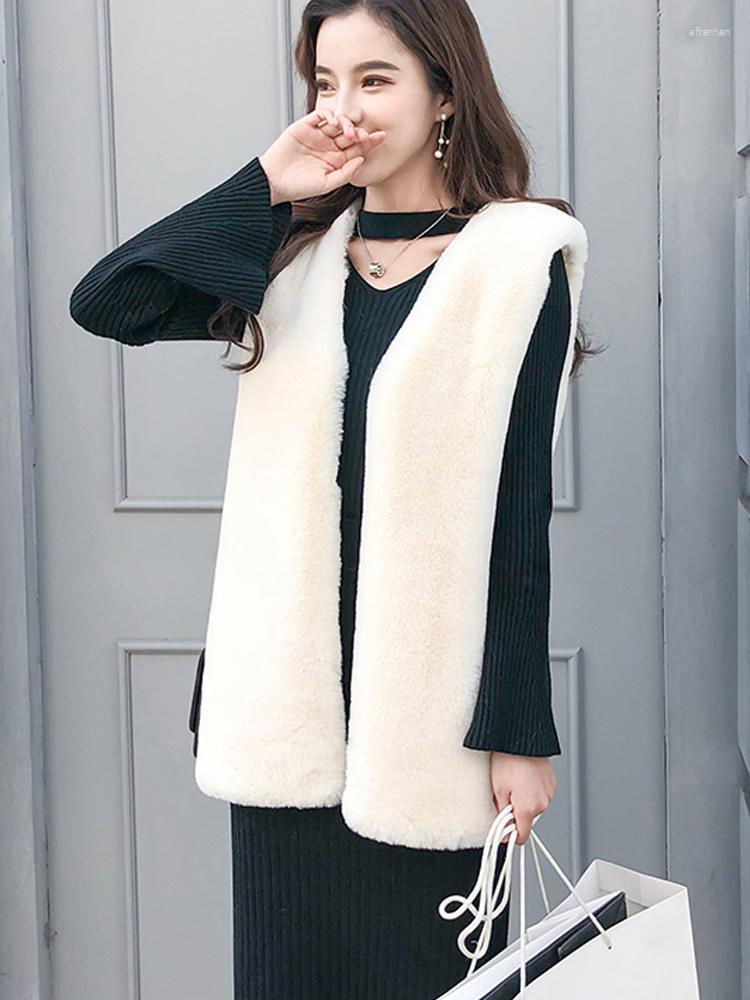 Women's Fur Women's Long Vest For Fall/Winter 2023 Imitation Waistcoat Plush Faux Coat Warm Thick Gilet Women, White
Women's Fur Women's Long Vest For Fall/Winter 2023 Imitation Waistcoat Plush Faux Coat Warm Thick Gilet Women, White
