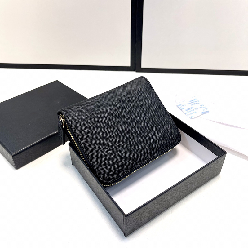 Mens Card Holder Prad Coin Purses Designer Mini Zip Wallet Top Quality Saffiano Triangle Logo Leather Black Wallets Women Luxury With Gift Box Cardholder 11x7cm, 2# 19x10cm
Mens Card Holder Prad Coin Purses Designer Mini Zip Wallet Top Quality Saffiano Triangle Logo Leather Black Wallets Women Luxury With Gift Box Cardholder 11x7cm, 2# 19x10cm