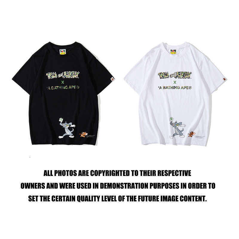 Fashion designer luxury brand youth loose fitting large round neck cartoon men's and women's short sleeve ape head Tom Jerry chase T-shirt super high quality, White
Fashion designer luxury brand youth loose fitting large round neck cartoon men's and women's short sleeve ape head Tom Jerry chase T-shirt super high quality, White
