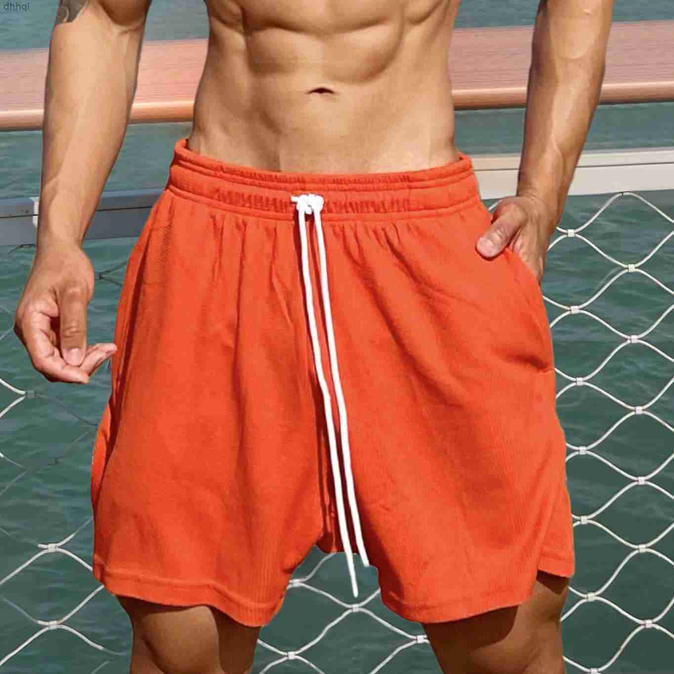 Fitness New Muscle Summer Sports Casual Waffle Shorts Men's Running Training Suit 5/4 PantsB3, Orange
Fitness New Muscle Summer Sports Casual Waffle Shorts Men's Running Training Suit 5/4 PantsB3, Orange