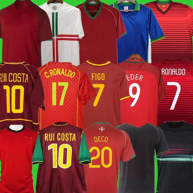 RONALDO Retro Soccer Jerseys 1998 1999 2010 2012 2002 2004 RUI COSTA FIGO NANI Classic Football Shirts Camisetas de futbol Portugal Vintage
RONALDO Retro Soccer Jerseys 1998 1999 2010 2012 2002 2004 RUI COSTA FIGO NANI Classic Football Shirts Camisetas de futbol Portugal Vintage