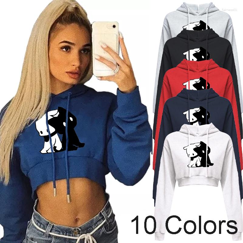 Women' Hoodies Women Crop Top Hoodie Casual Long Sleeve Hooded Short Sweatshirt Sexy Printed Sweaters 10 Colors, Yellow
Women' Hoodies Women Crop Top Hoodie Casual Long Sleeve Hooded Short Sweatshirt Sexy Printed Sweaters 10 Colors, Yellow
