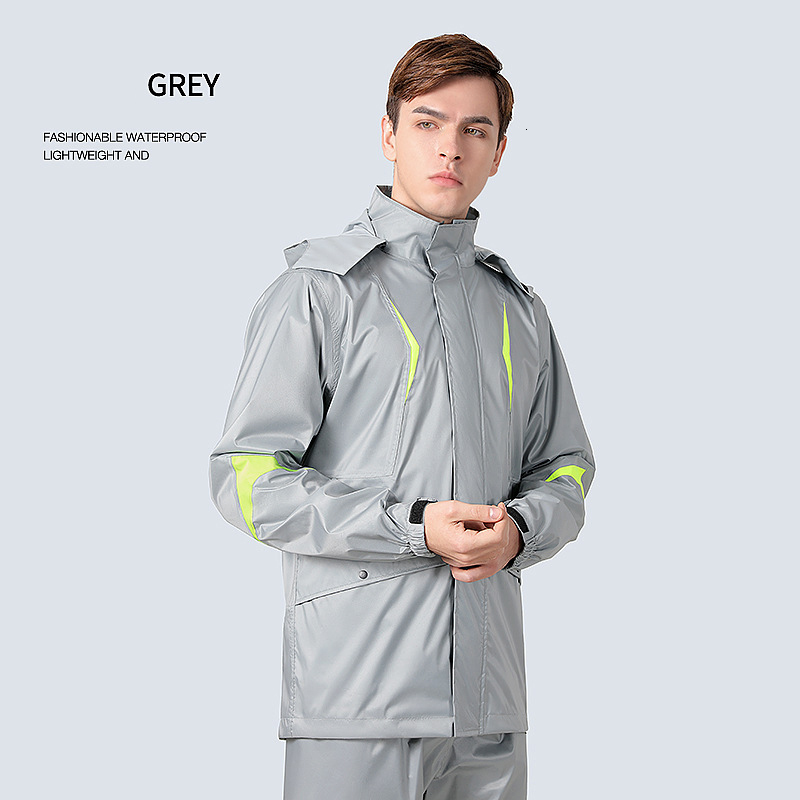 Raincoats Fashion Raincoat Impermeable Rain Coat Men Jacket Pants Suits Women Waterproof Poncho Hooded For Cycling Camping Hiking Fishing 230621