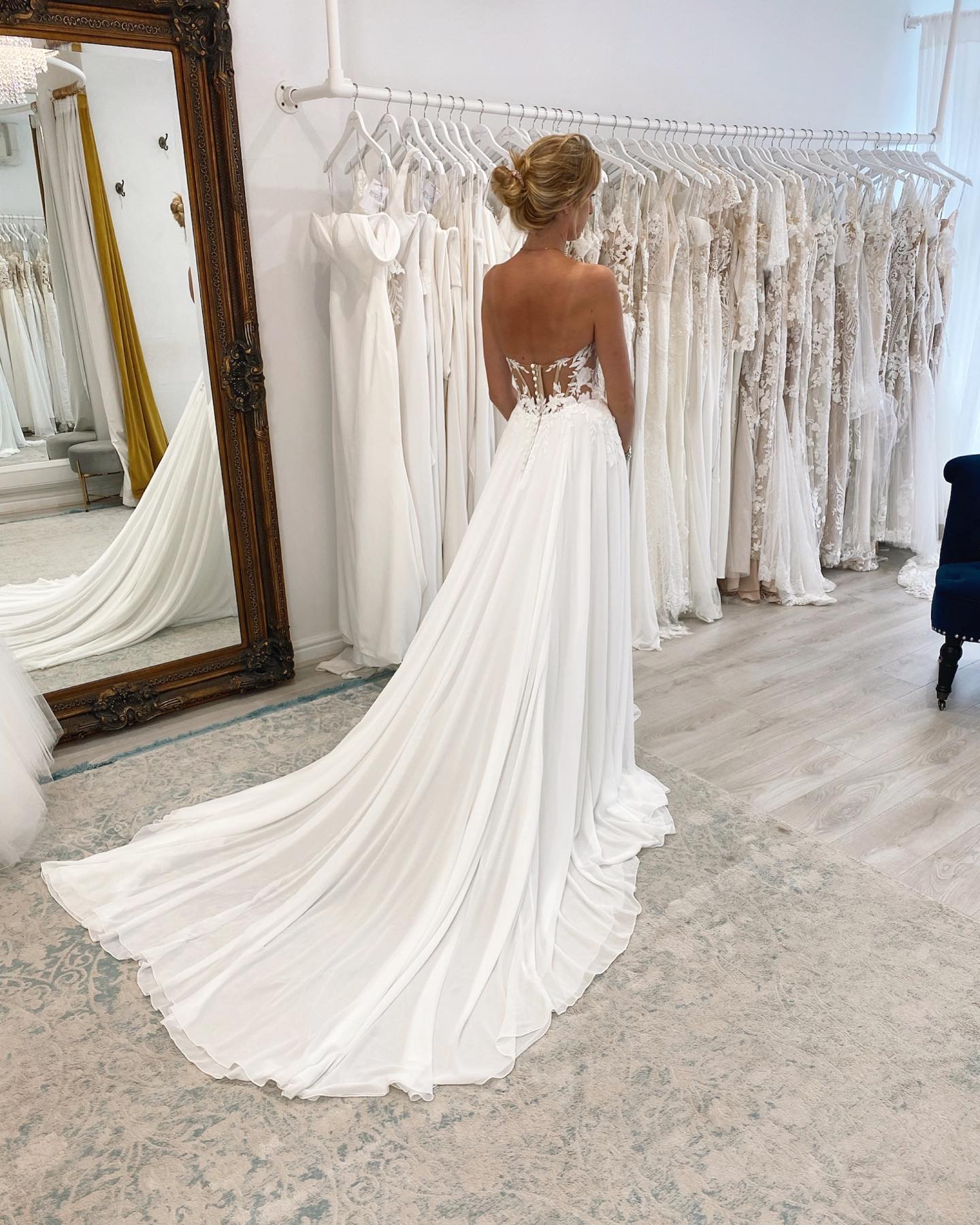 Elegant Lace Sweetheart Boho A-e special Dress with Button Back and Sweep Train