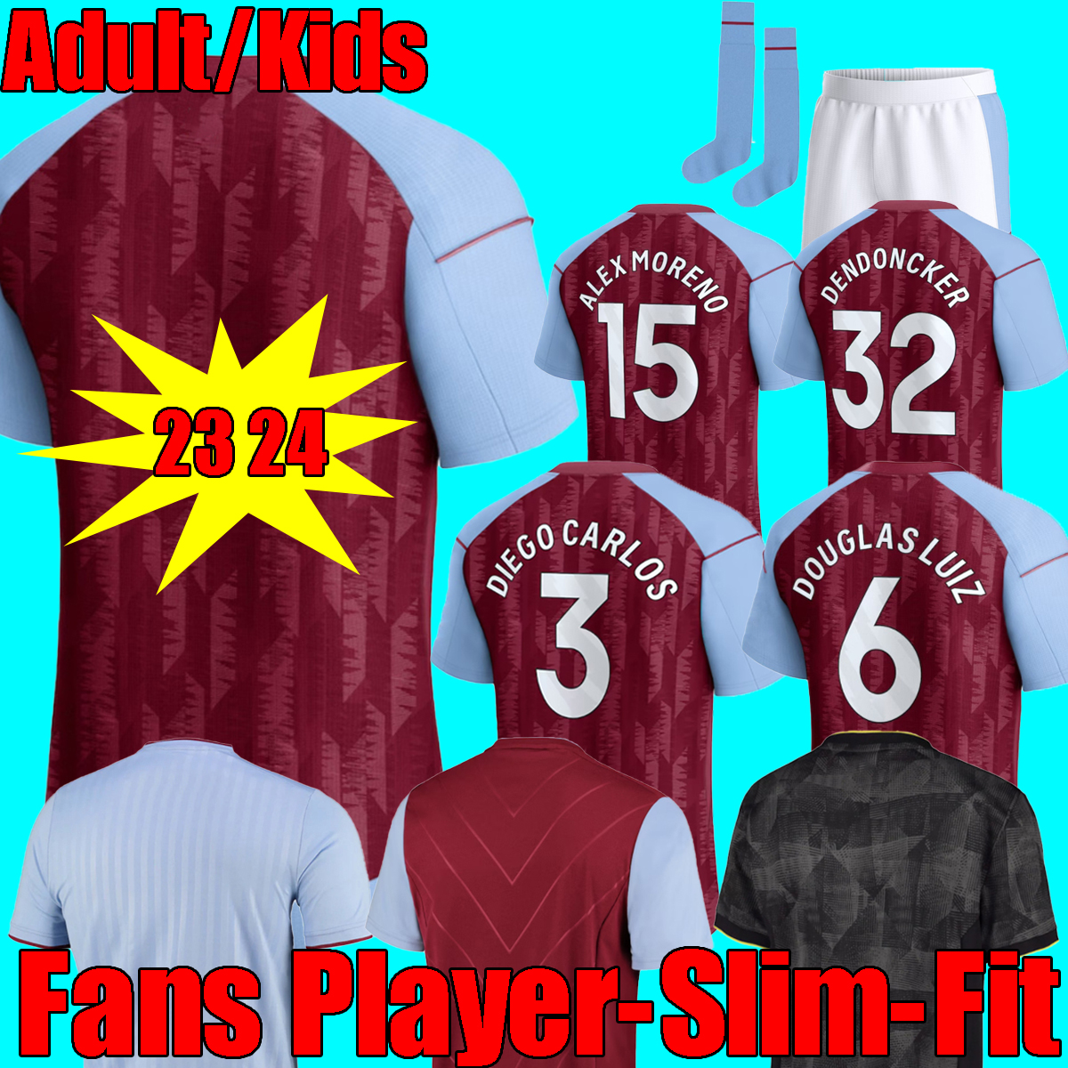 KAMARA 23 24 Home Away Third 2023 2024 Aston villaES Soccer Jerseys WATKINS BUENDIA McGINN EL GHAZI DOUGLAS LUIZ MINGS KONSA CASH Football shirt men kids Tops football
KAMARA 23 24 Home Away Third 2023 2024 Aston villaES Soccer Jerseys WATKINS BUENDIA McGINN EL GHAZI DOUGLAS LUIZ MINGS KONSA CASH Football shirt men kids Tops football