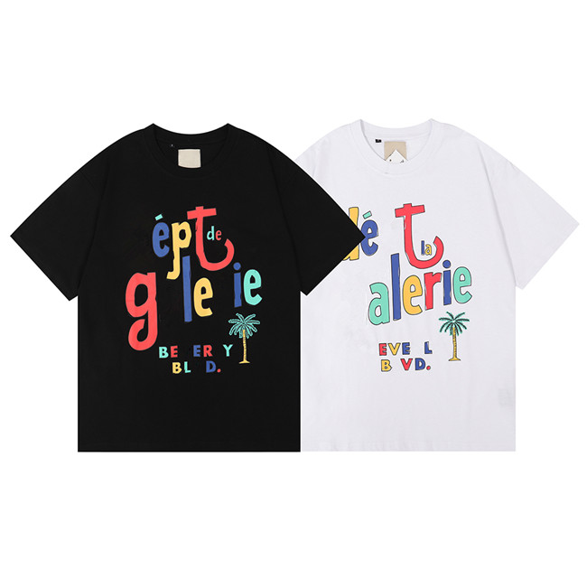 Men's and women's T-shirt designer Galleryes depts Shirt letter print Trend Basic Casual fashion loose short T-shirt half sleeve T-shirt black and white S--Y
Men's and women's T-shirt designer Galleryes depts Shirt letter print Trend Basic Casual fashion loose short T-shirt half sleeve T-shirt black and white S--Y