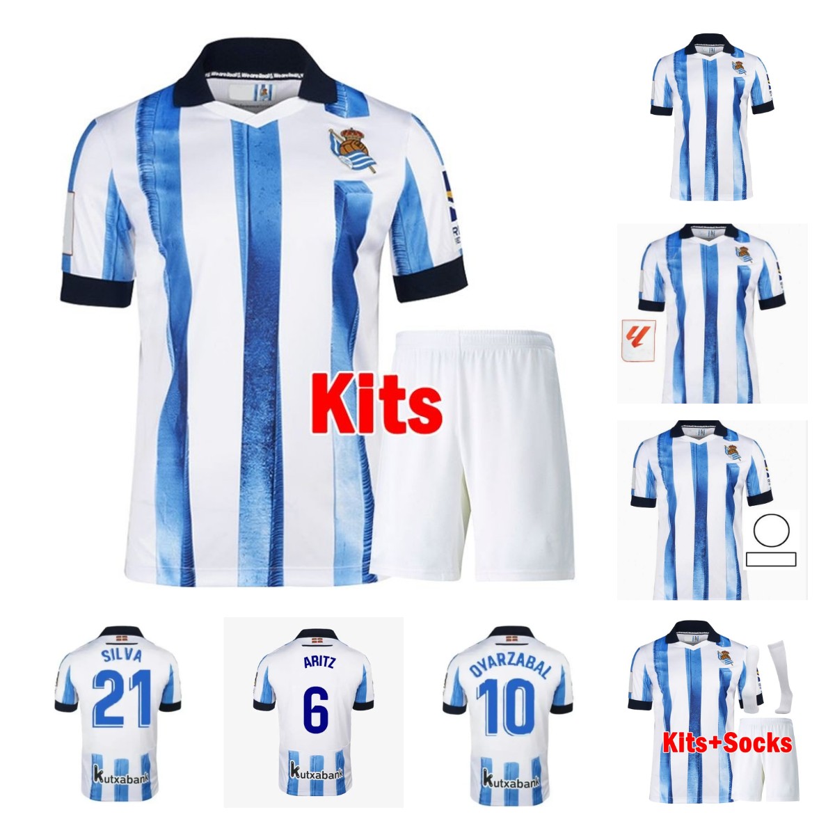 23 24 Real Sociedad soccer jerseys SORLOTH OYARZABAL SILVA Football Shirt 2023 2024 ILLARRA MERINO CARLOS FDEZ TAKE KUBO BARRENE BRAIS MENDEZ Men kids AIHEN uniform, Adult 2
23 24 Real Sociedad soccer jerseys SORLOTH OYARZABAL SILVA Football Shirt 2023 2024 ILLARRA MERINO CARLOS FDEZ TAKE KUBO BARRENE BRAIS MENDEZ Men kids AIHEN uniform, Adult 2