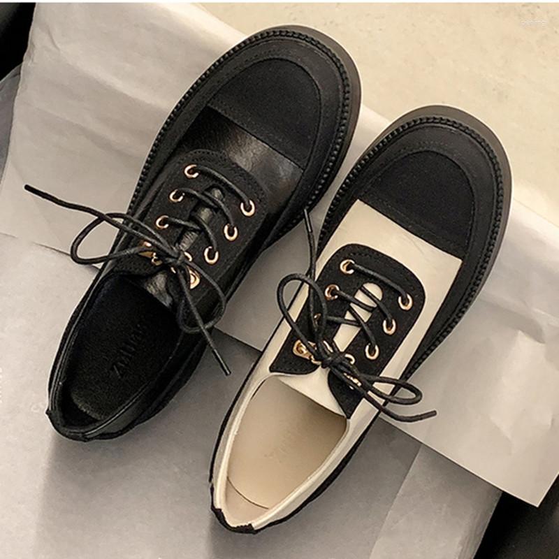 Dress Shoes Retro Platform Woman Lace Up Loafers Square Heels Women Round Head Fashion Elegant Ladies Patchwork, As show
Dress Shoes Retro Platform Woman Lace Up Loafers Square Heels Women Round Head Fashion Elegant Ladies Patchwork, As show