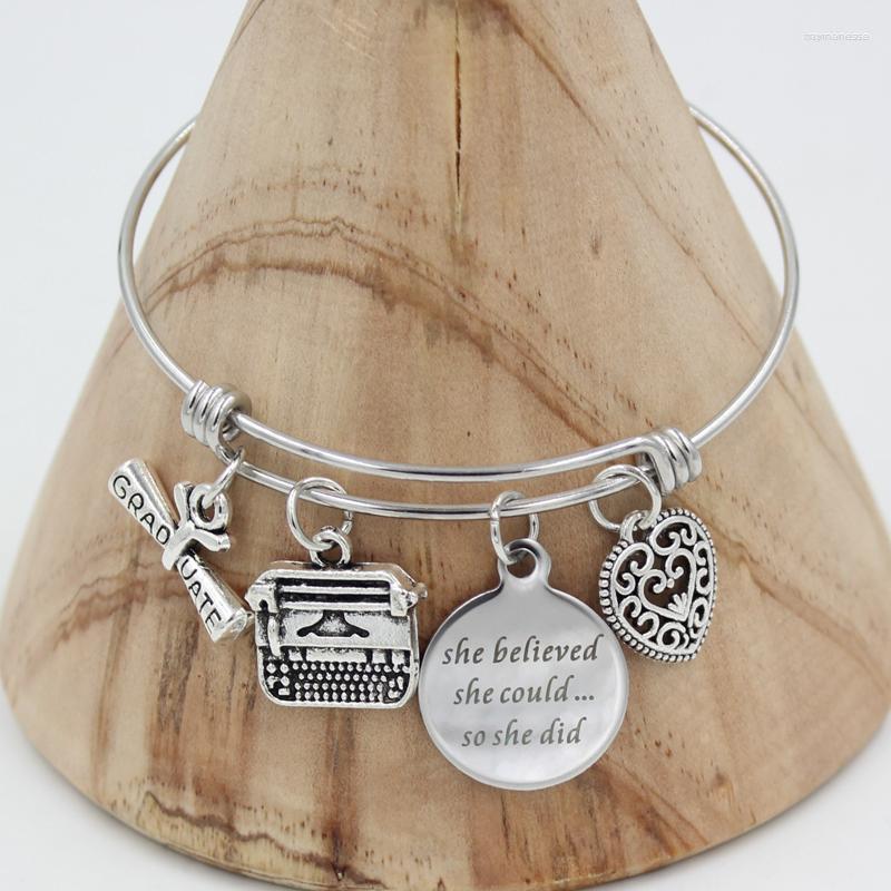 Charm Bracelets Wholesale Stainless Steel Bracelet Court Reporter Journalist Graduation Writers Publishers Gift Jewelry PulseraCharm Raym22
Charm Bracelets Wholesale Stainless Steel Bracelet Court Reporter Journalist Graduation Writers Publishers Gift Jewelry PulseraCharm Raym22